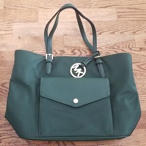Michael Kors Shoulder Bag Jewel Tone Quiet Luxury Elegant Travel Sophisticated